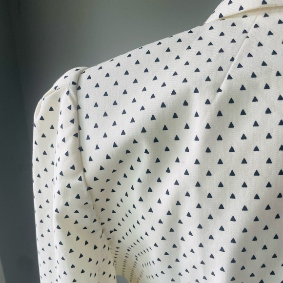 J. Crew White and Black Geometric Blazer - Picture 8 of 10